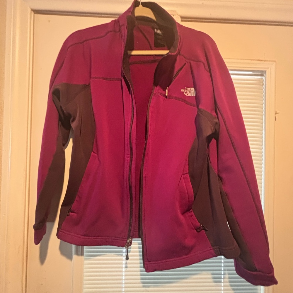 The North Face Women's Fuchsia and Charcoal Ski Jacket